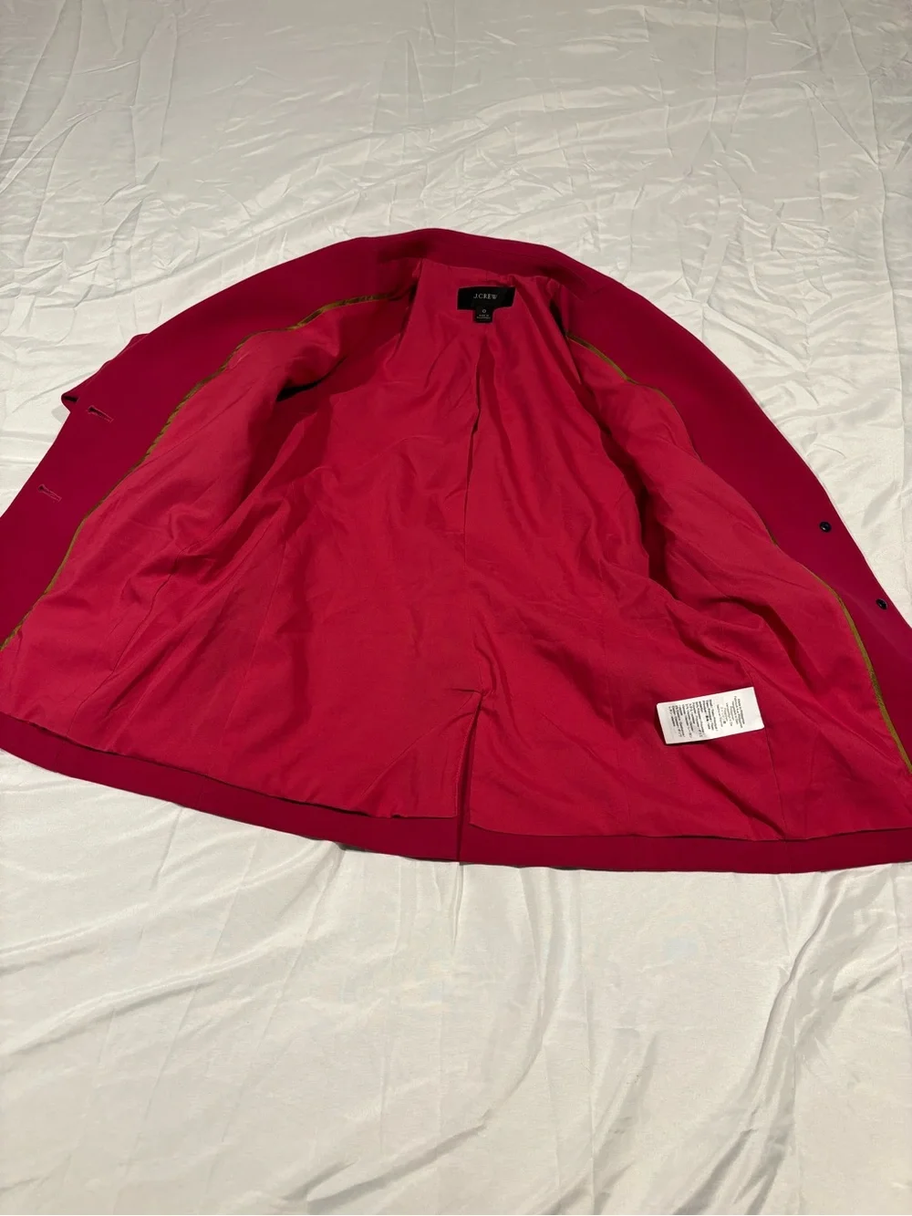 J. Crew Women's Bright Fuchsia Two-Button Blazer